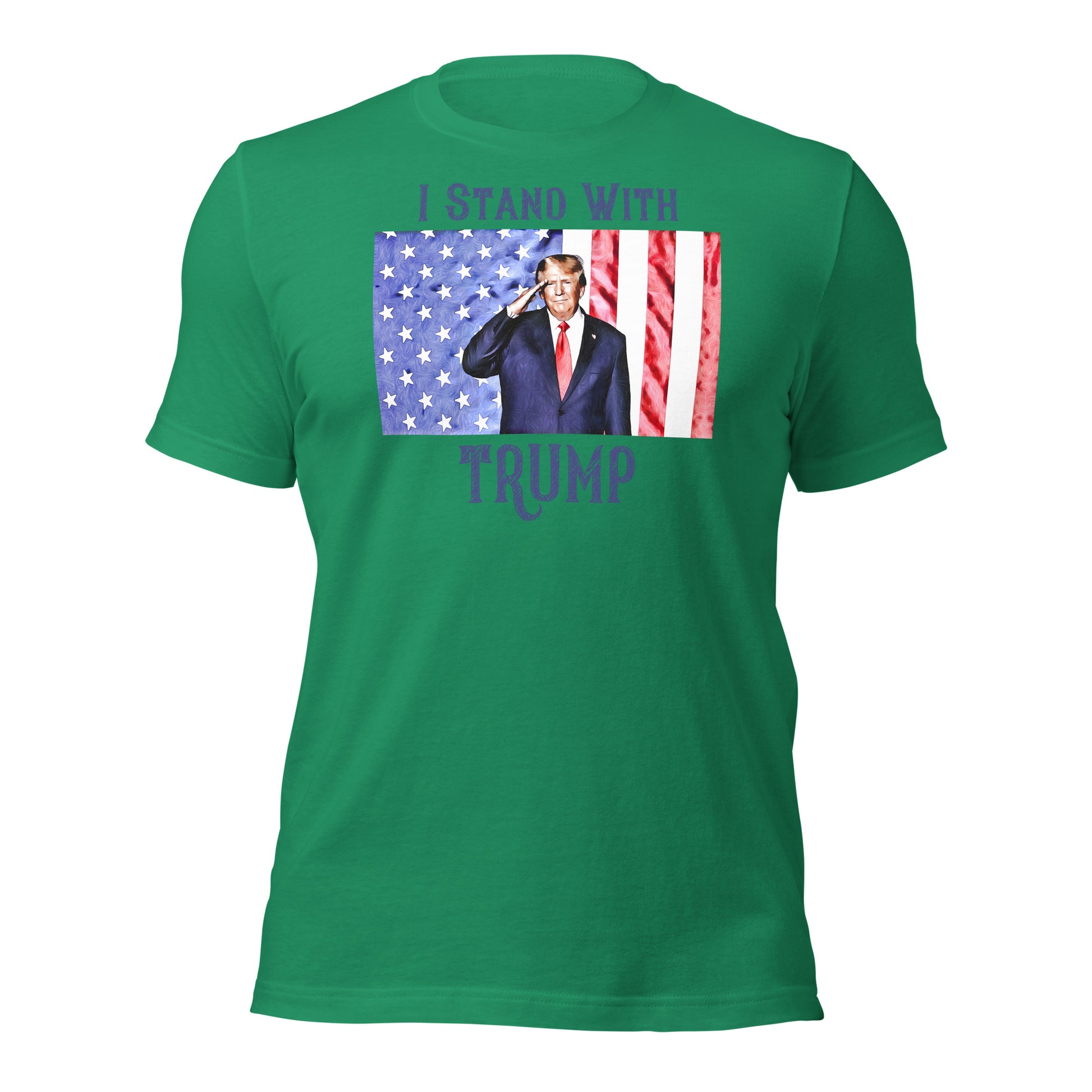 Men's Trump graphic tee with American flag
