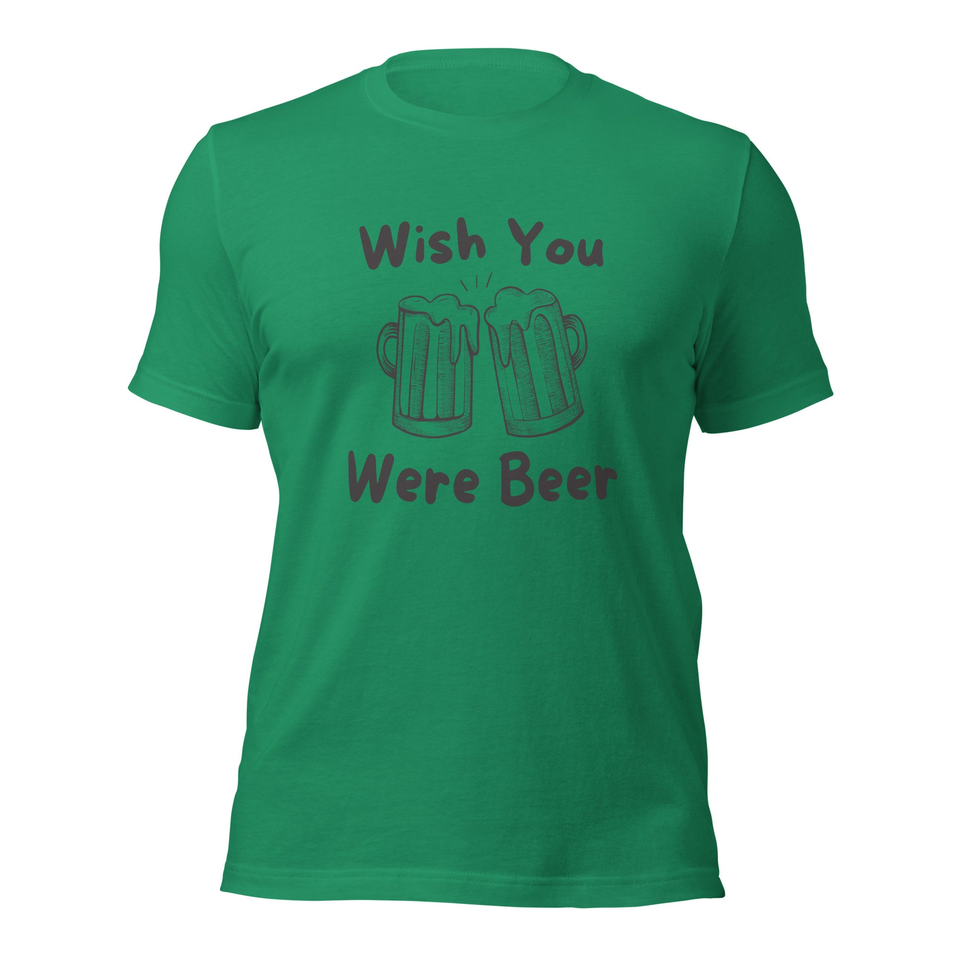 Lightweight and durable i wish you were beer shirt for casual wear
