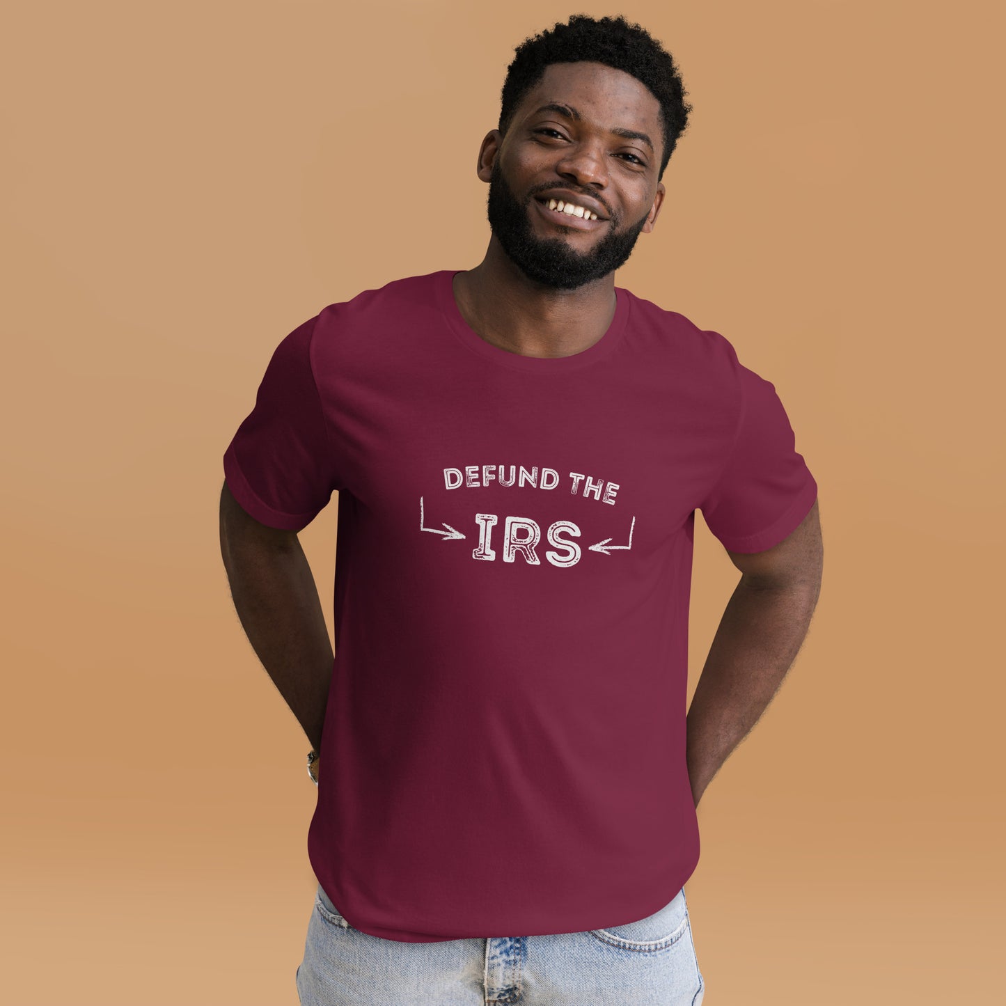 Comfortable conservative shirt with political slogan

