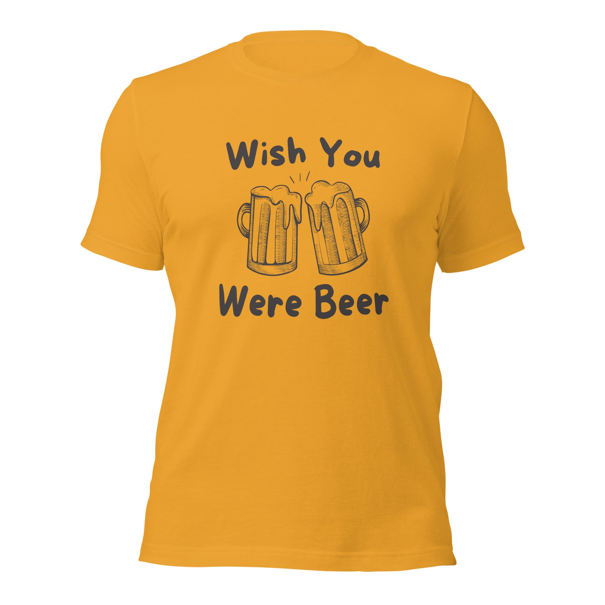 Classic unisex fit wish you were beer shirt for everyday comfort
