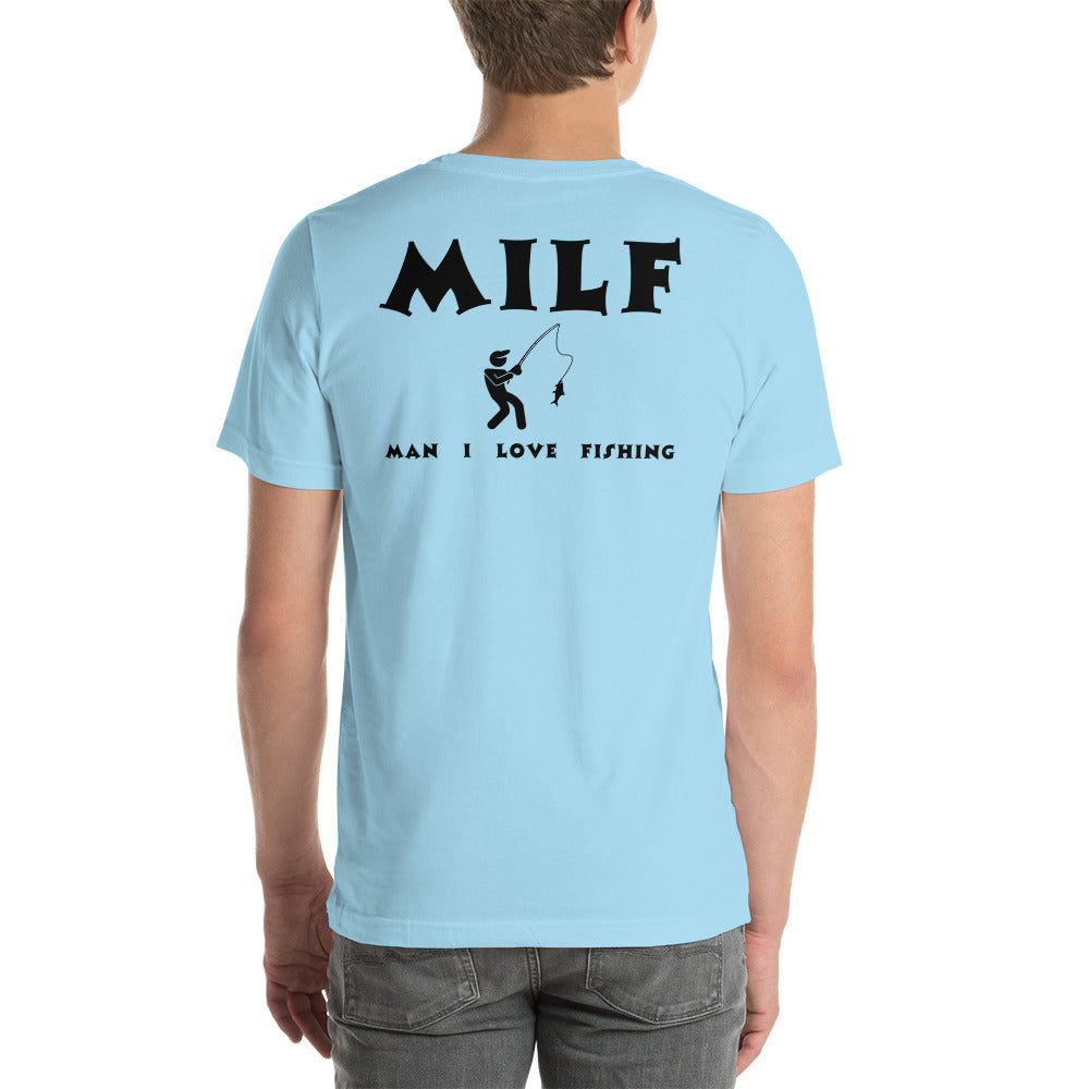 Soft cotton MILF fishing t-shirt for men.
