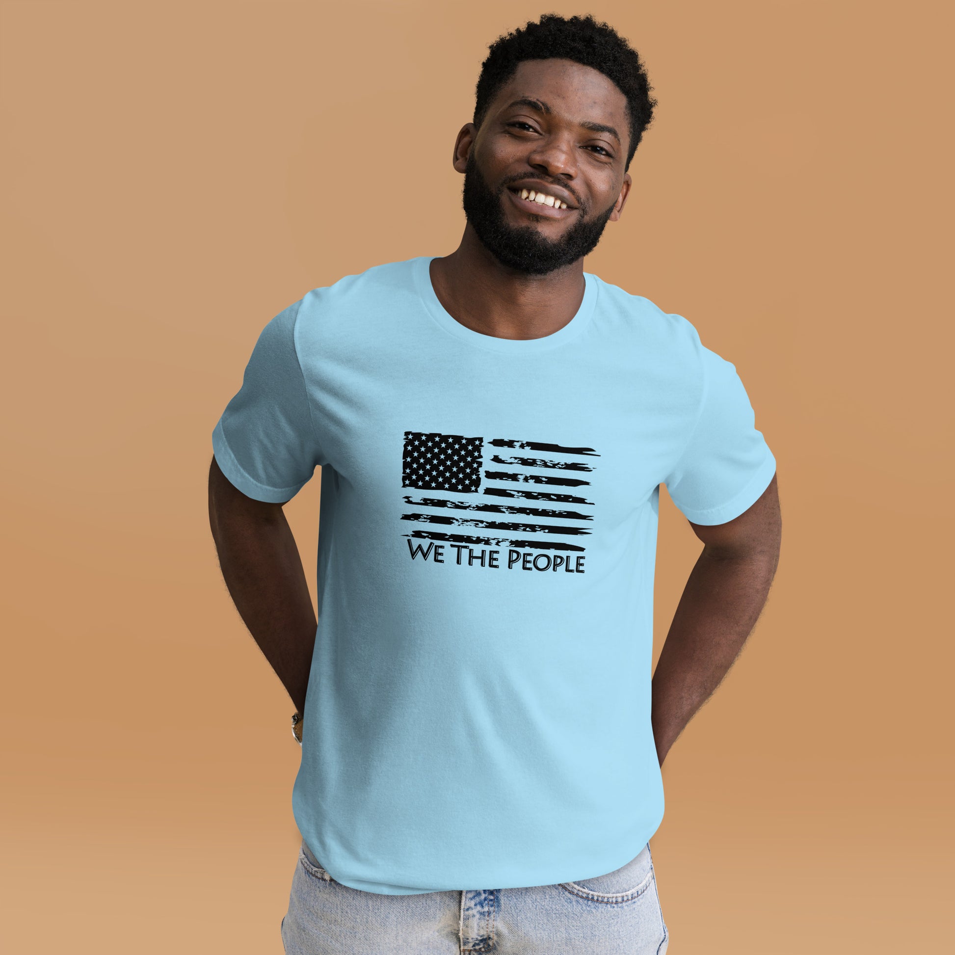 “We The People” Rustic American Flag T-Shirt - Weave Got Gifts - Unique Gifts You Won’t Find Anywhere Else!