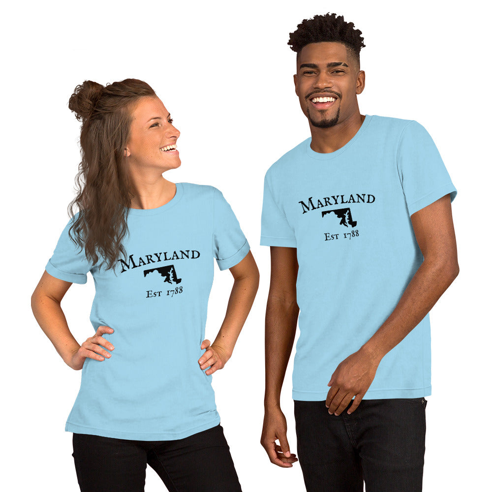Lightweight Maryland state t-shirt for everyday wear
