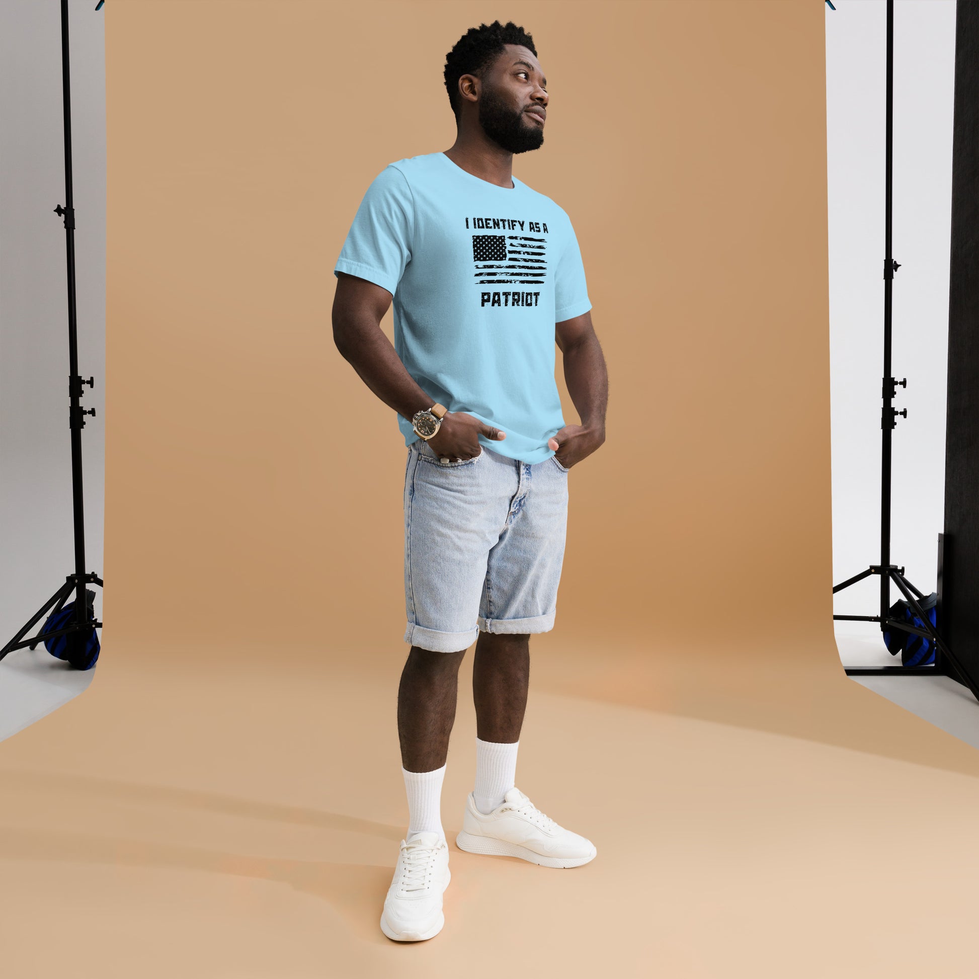 "I Identify As A Patriot" With Distressed American Flag T-Shirt - Weave Got Gifts - Unique Gifts You Won’t Find Anywhere Else!