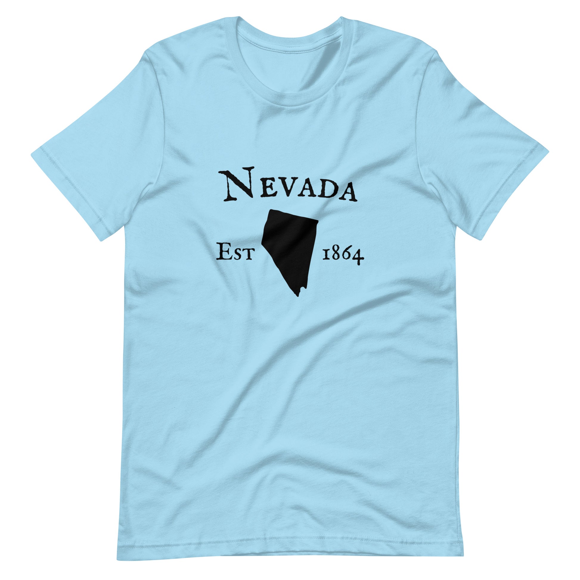 Nevada shirt for men with state outline graphic

