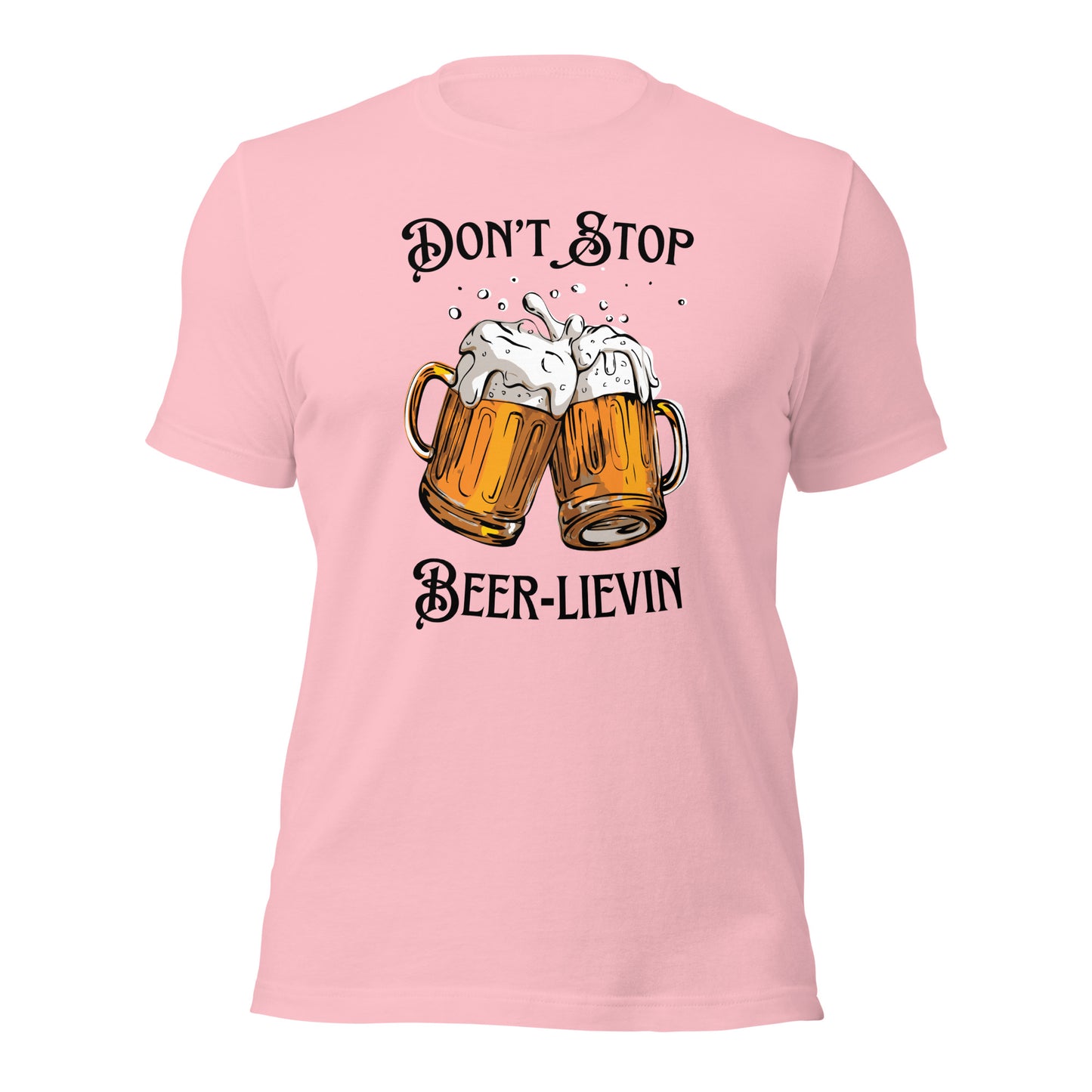 Beer-inspired humor t-shirt with pun-filled design
