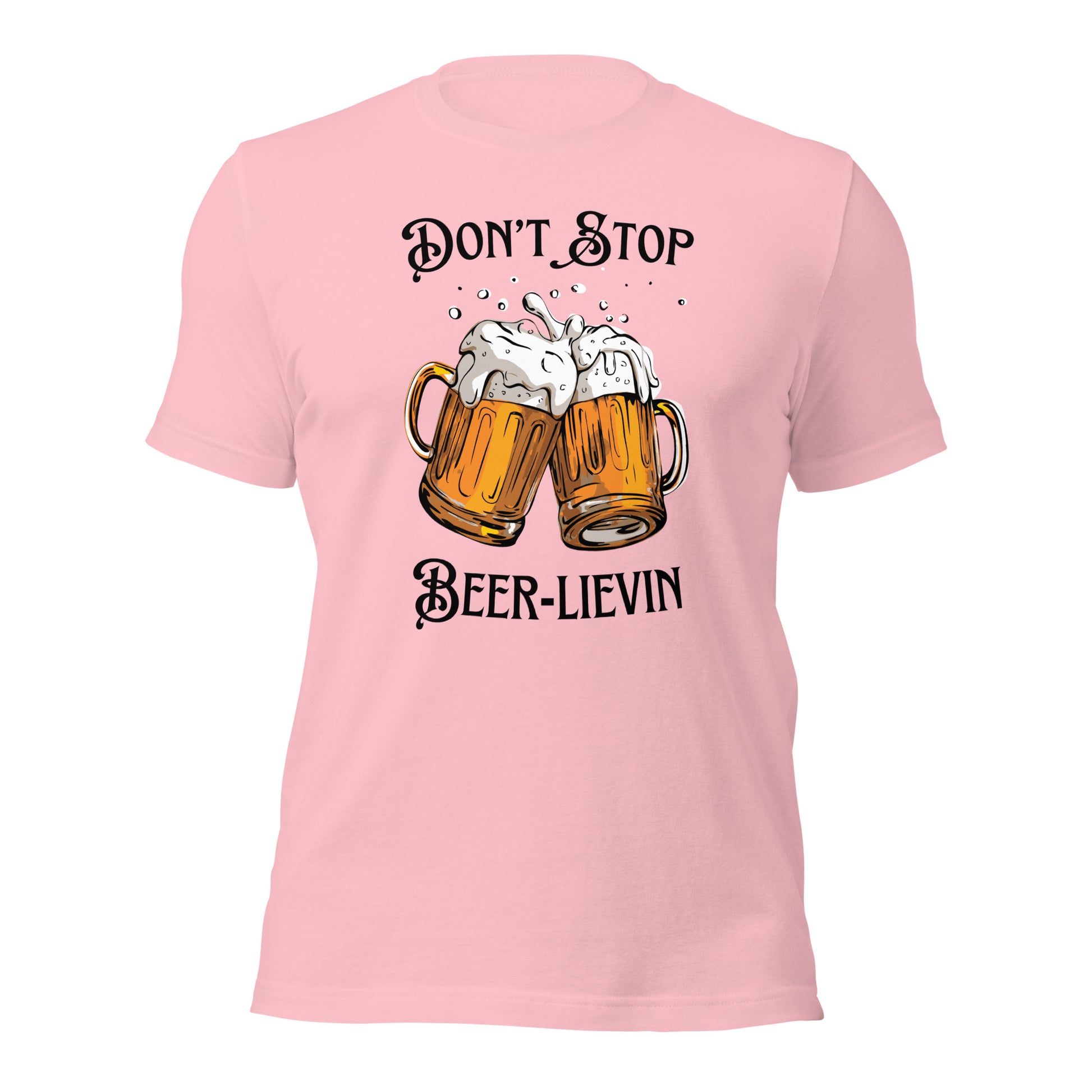 Beer-inspired humor t-shirt with pun-filled design
