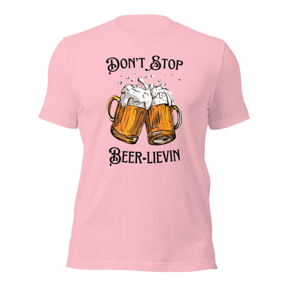 Beer-inspired humor t-shirt with pun-filled design
