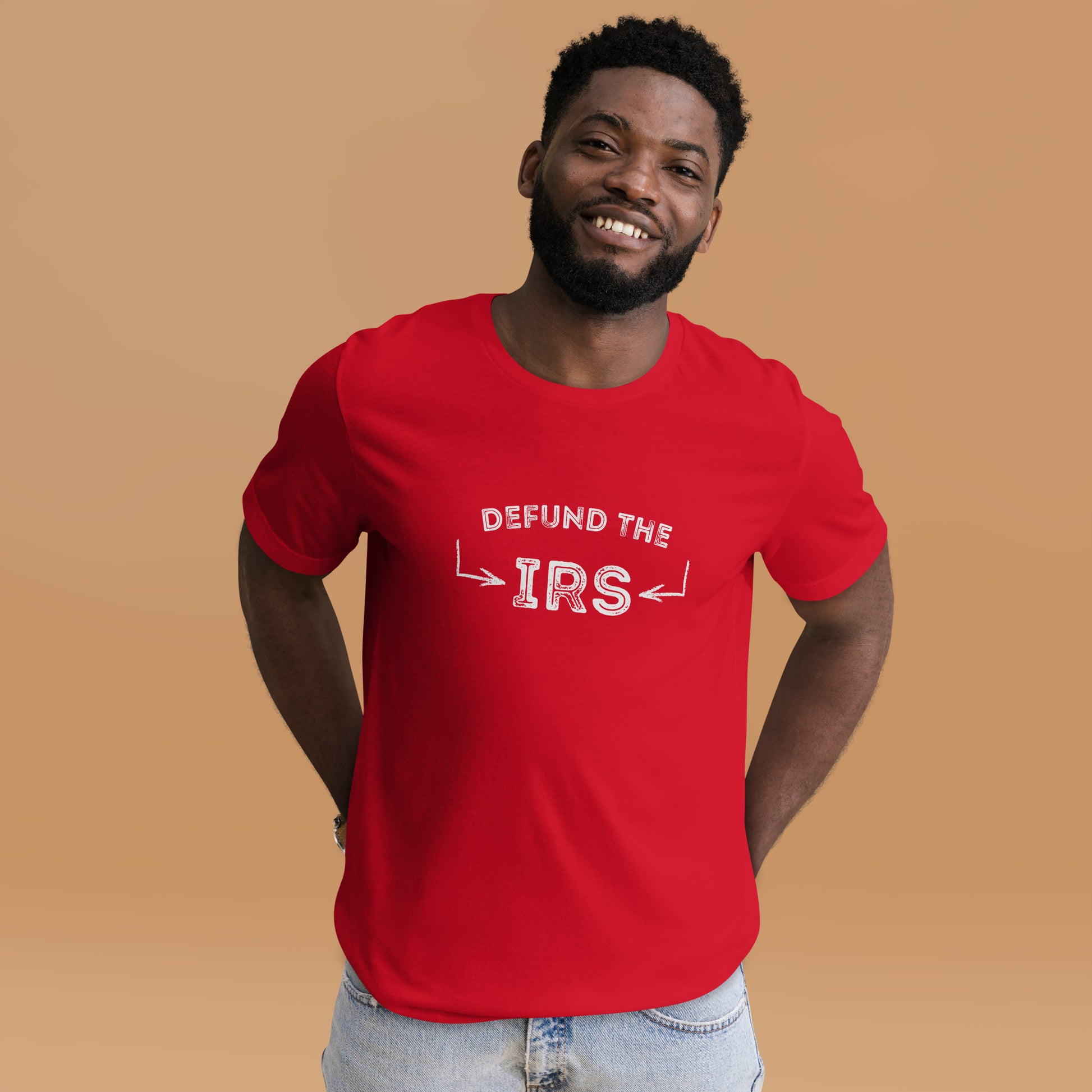 Defund the IRS shirt with bold, eye-catching font
