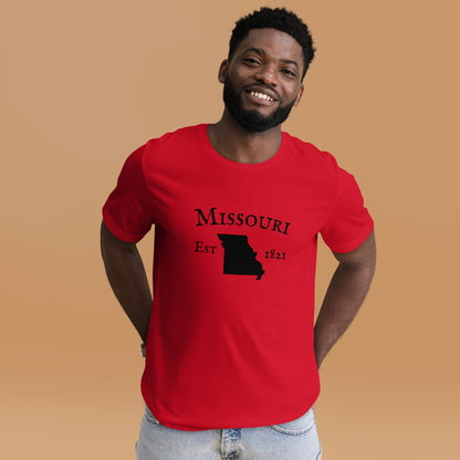 Pre-shrunk Missouri t-shirt with side-seamed construction
