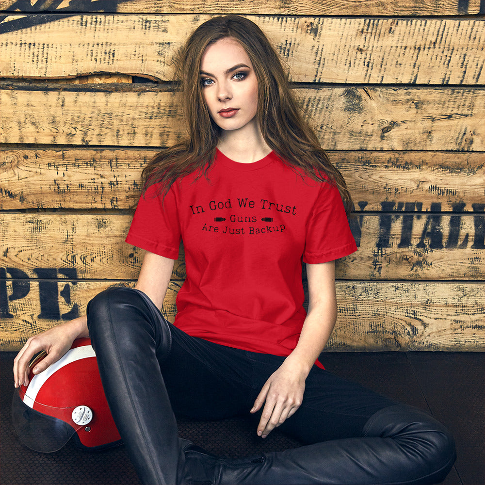 Proud Christian American t-shirt with bold message
