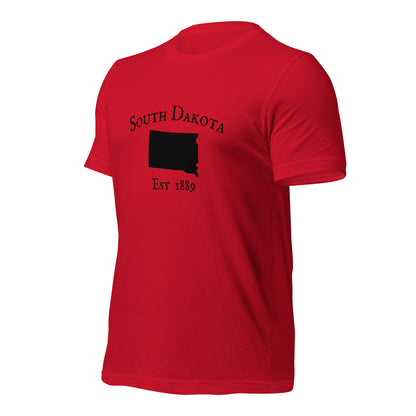 High-quality South Dakota t-shirt with timeless state outline graphic
