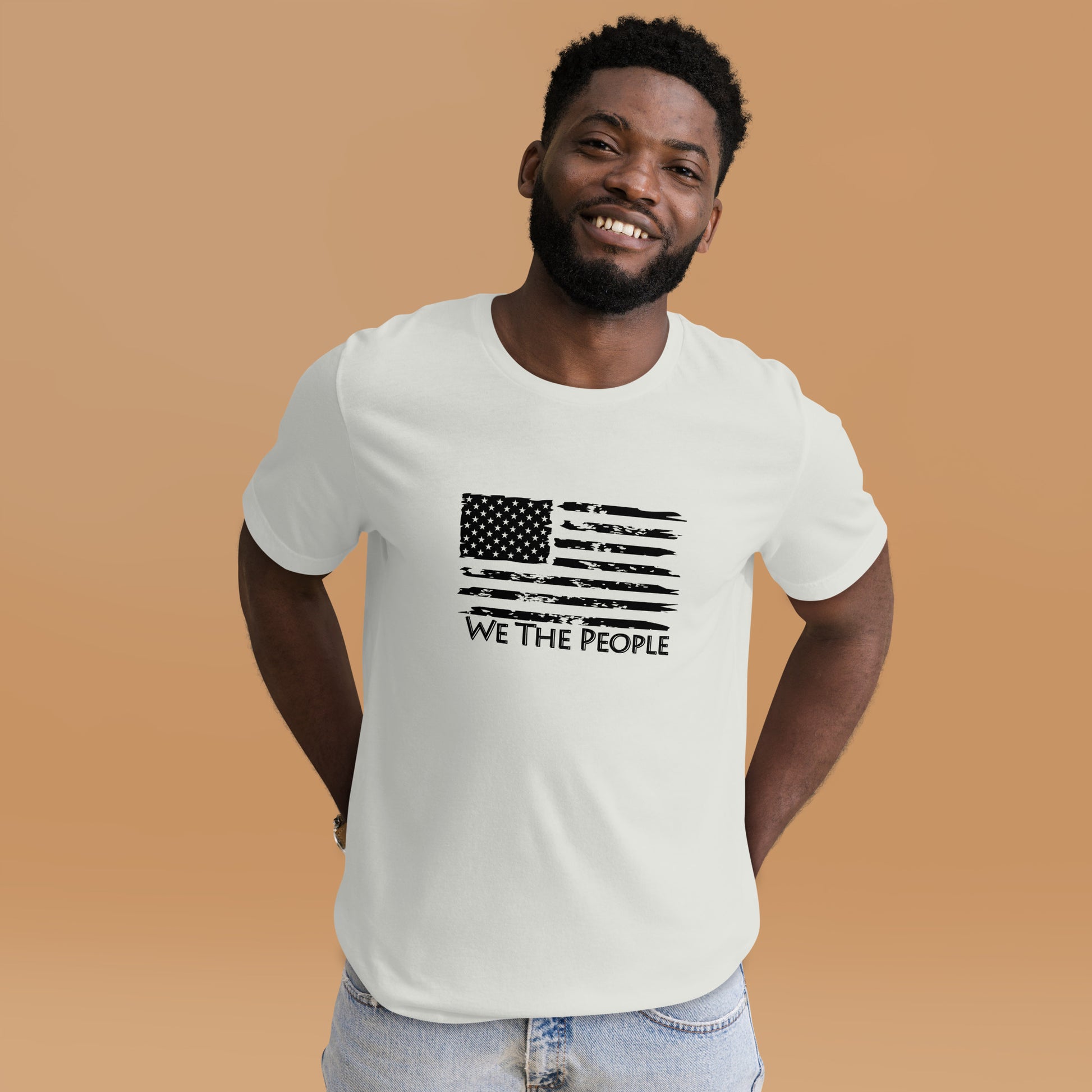 “We The People” Rustic American Flag T-Shirt - Weave Got Gifts - Unique Gifts You Won’t Find Anywhere Else!