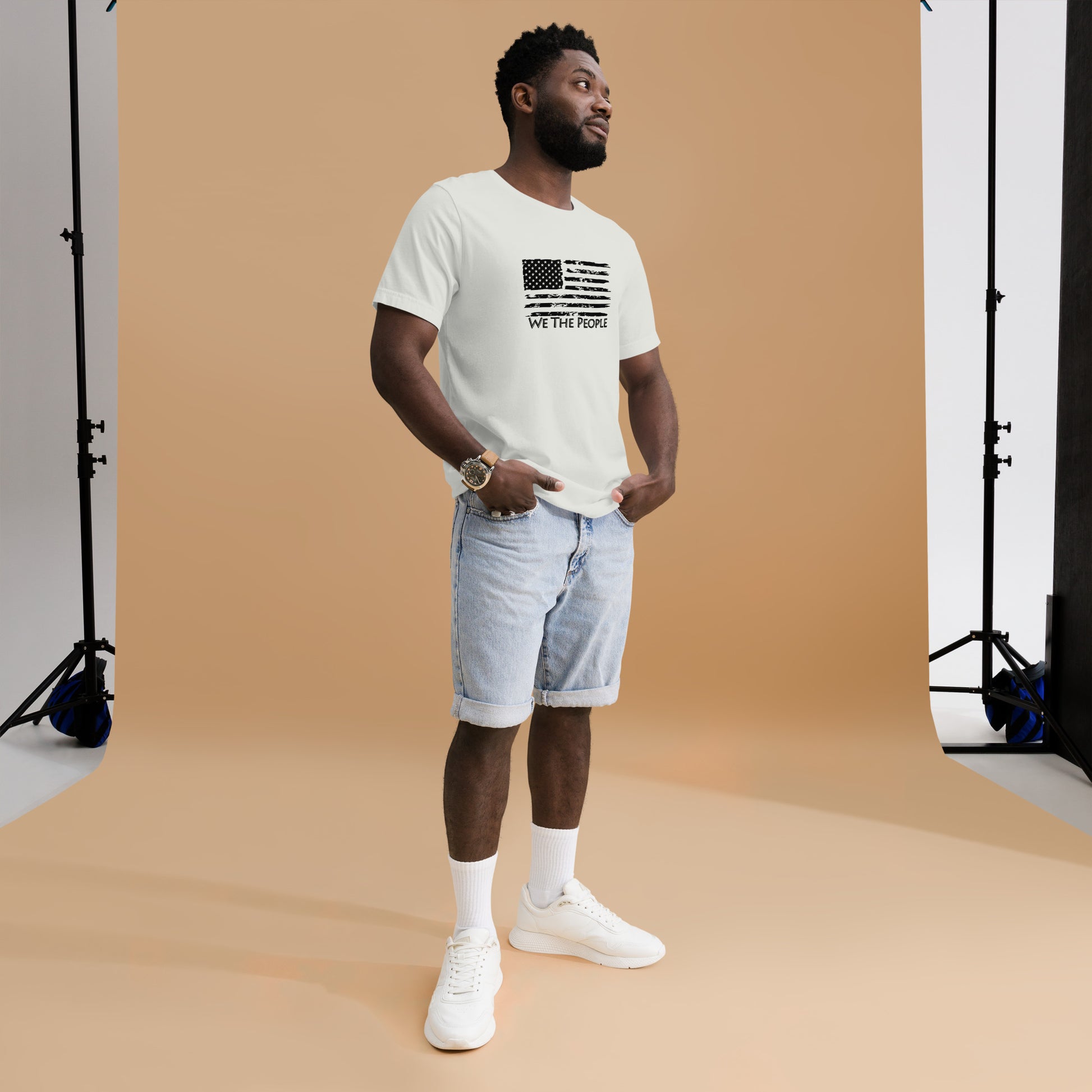 “We The People” Rustic American Flag T-Shirt - Weave Got Gifts - Unique Gifts You Won’t Find Anywhere Else!
