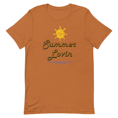 Pre-shrunk women’s summer t-shirt with beach vibes.
