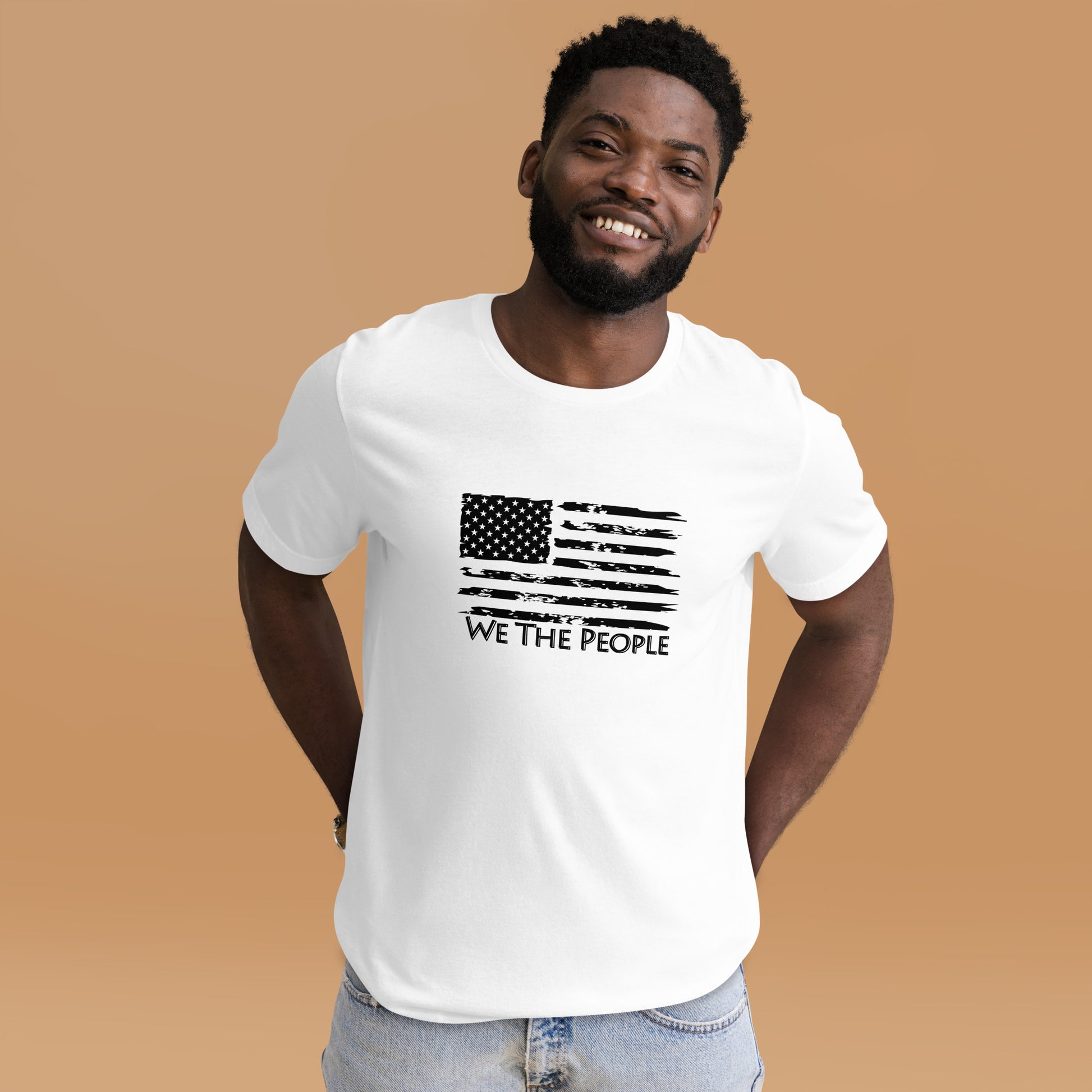 “We The People” Rustic American Flag T-Shirt - Weave Got Gifts - Unique Gifts You Won’t Find Anywhere Else!