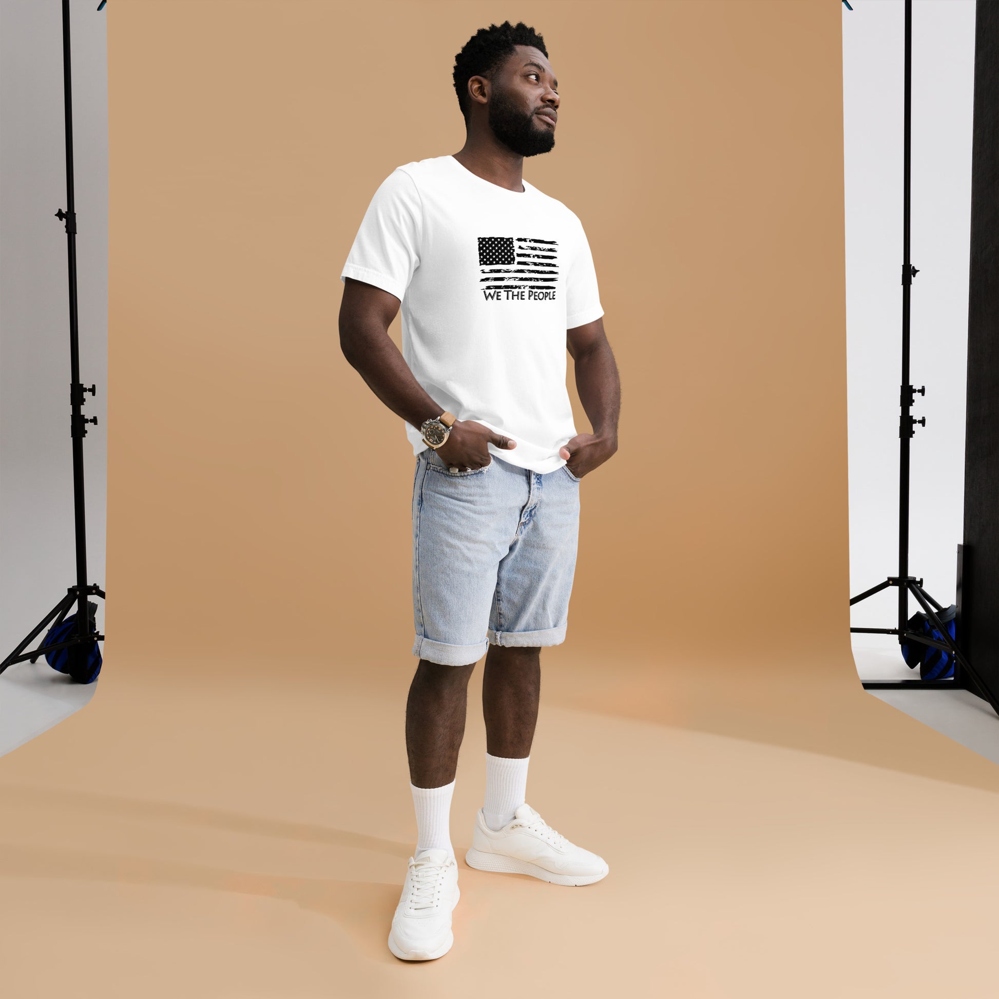“We The People” Rustic American Flag T-Shirt - Weave Got Gifts - Unique Gifts You Won’t Find Anywhere Else!