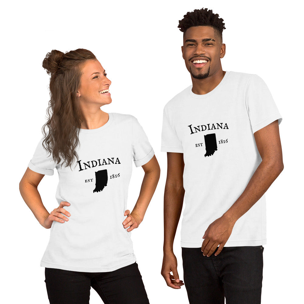 Indiana t-shirt with retro state pride design
