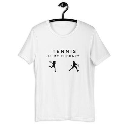 Tennis club shirt with fun tennis slogan
