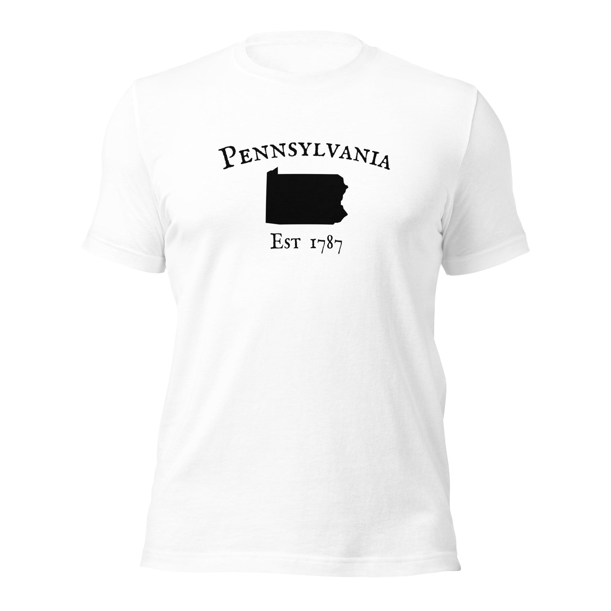 Comfortable PA t-shirt with classic state design
