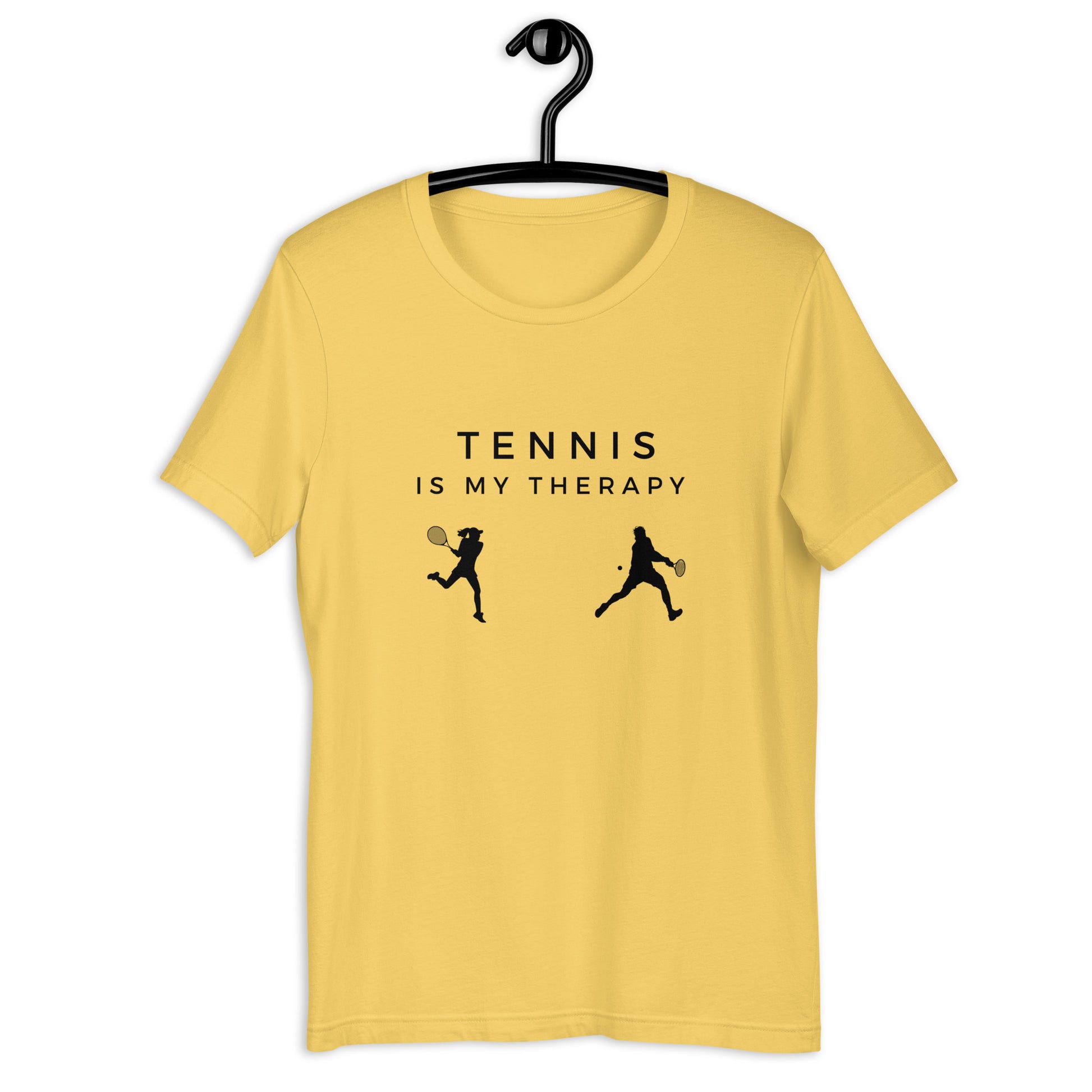 Simple tennis lover t-shirt with player graphics
