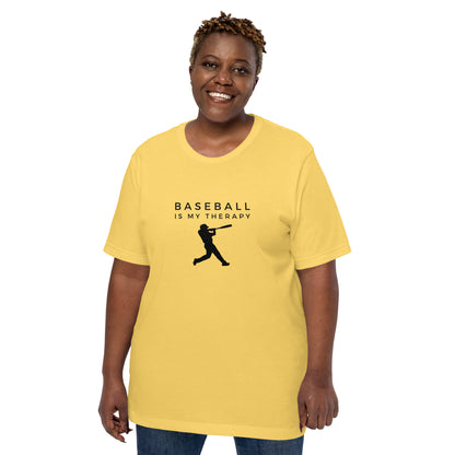 "Baseball Is My Therapy" T-Shirt - Weave Got Gifts - Unique Gifts You Won’t Find Anywhere Else!