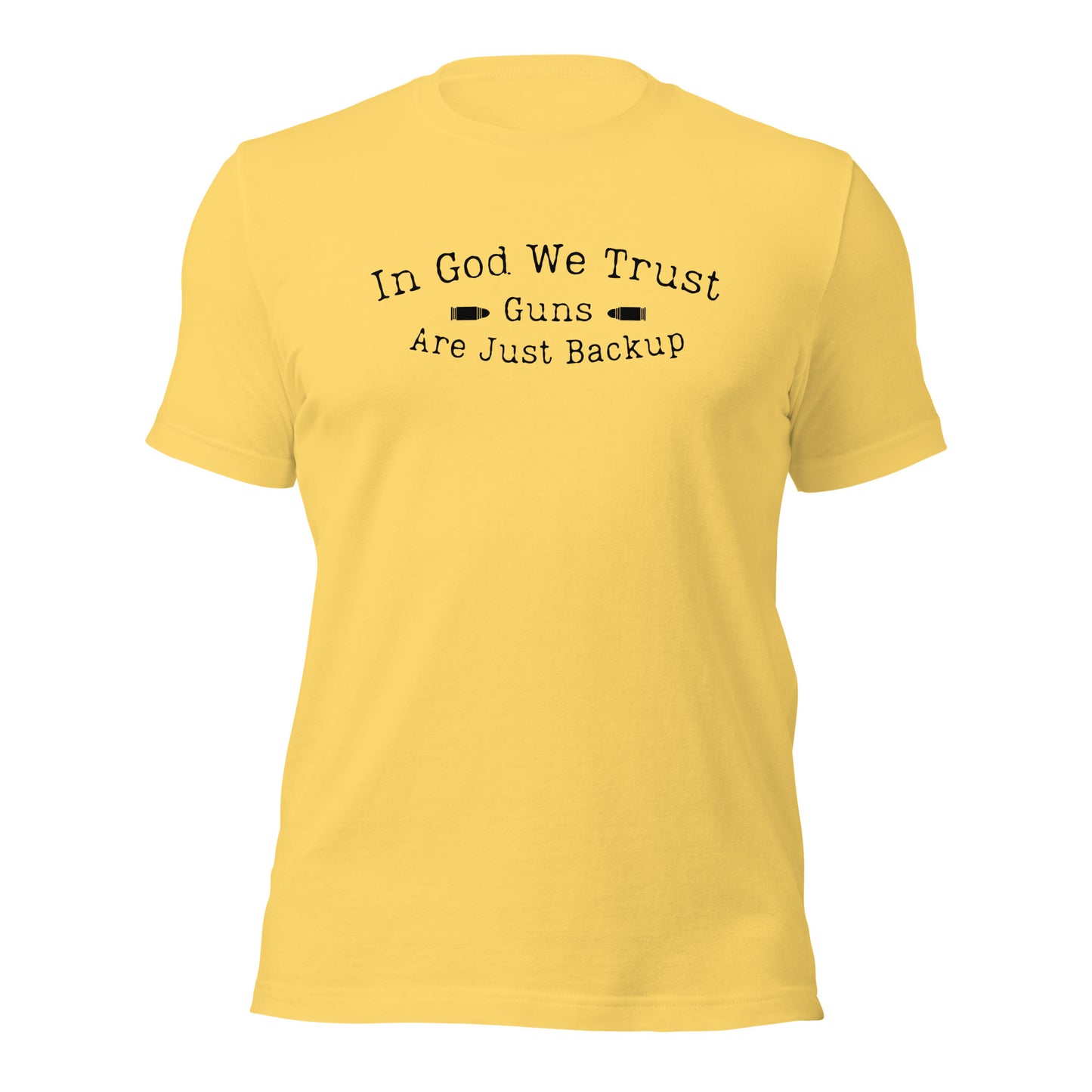 Patriotic t-shirt with faith-inspired message
