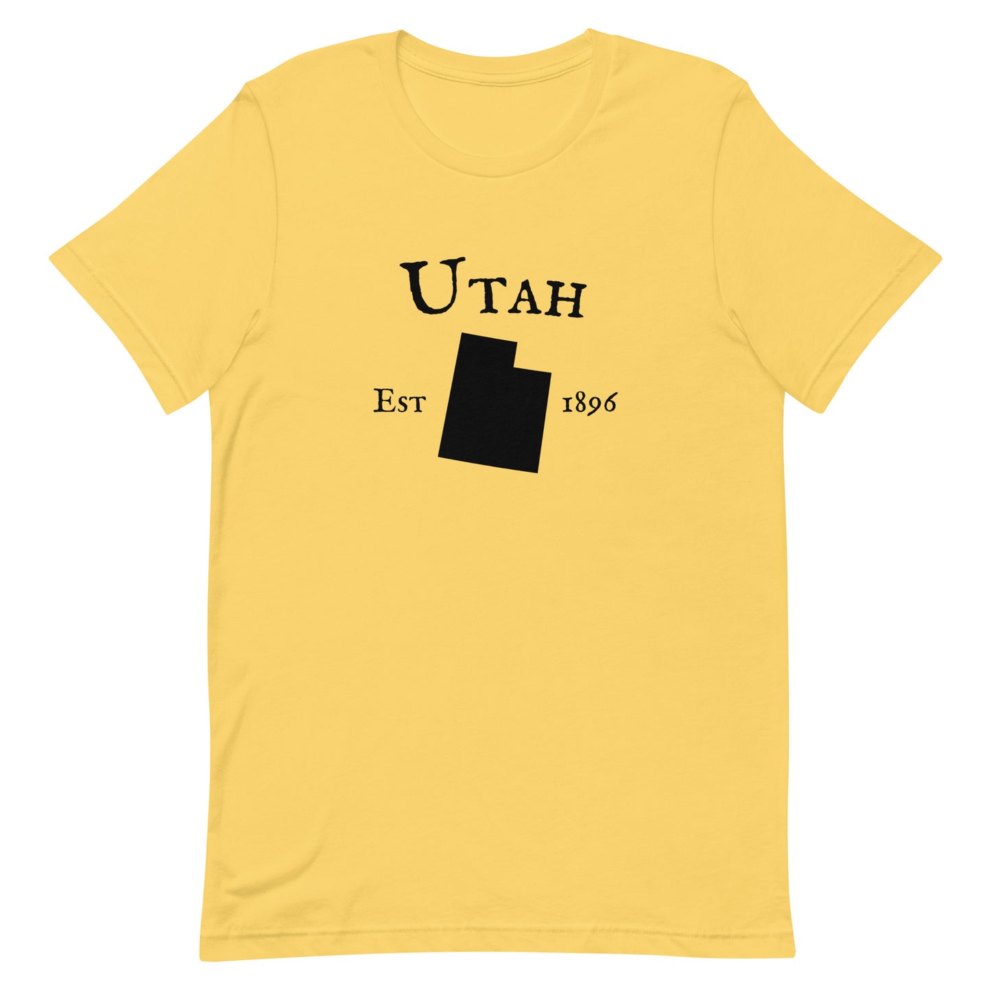 Utah shirt for natives featuring the state and established year 1896
