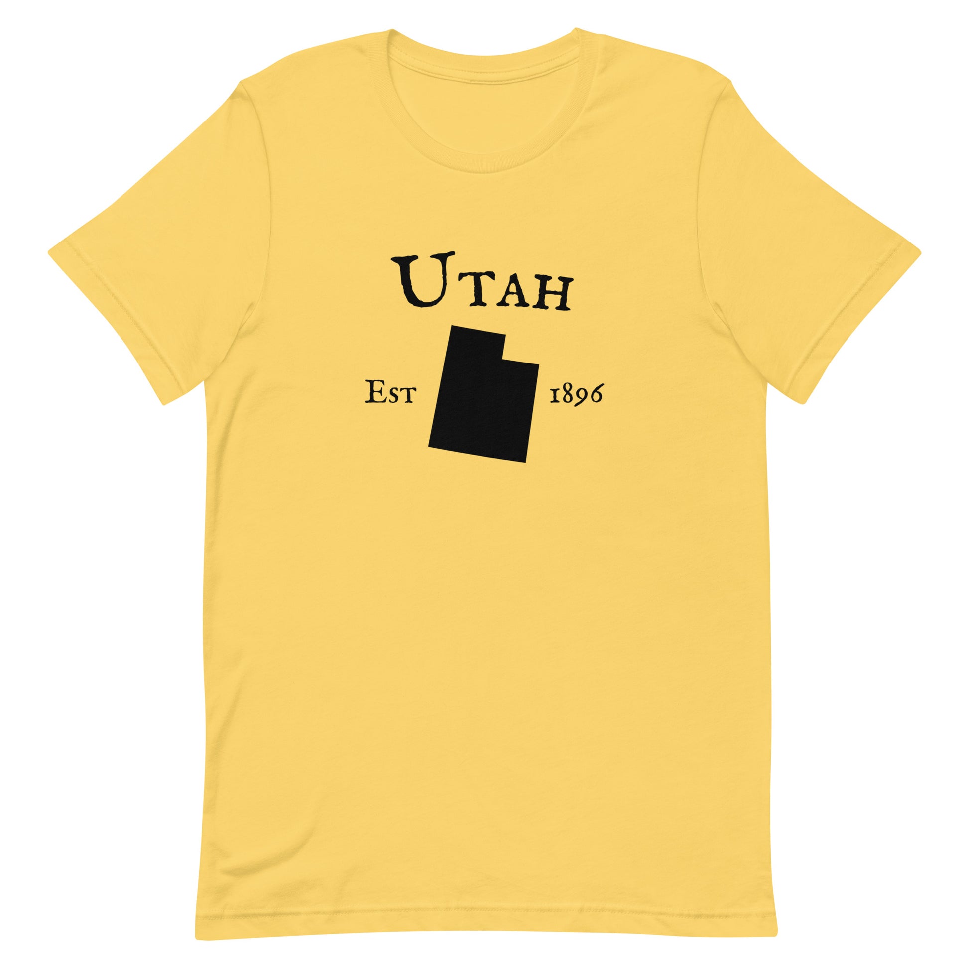 Utah shirt for natives featuring the state and established year 1896
