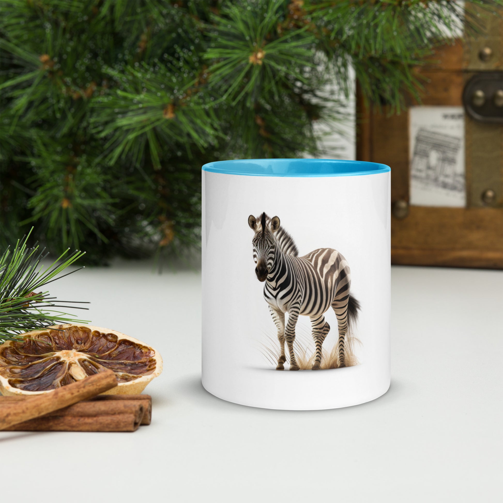 Zebra Coffee Mug – Stunning Wildlife Photo with Color Options

