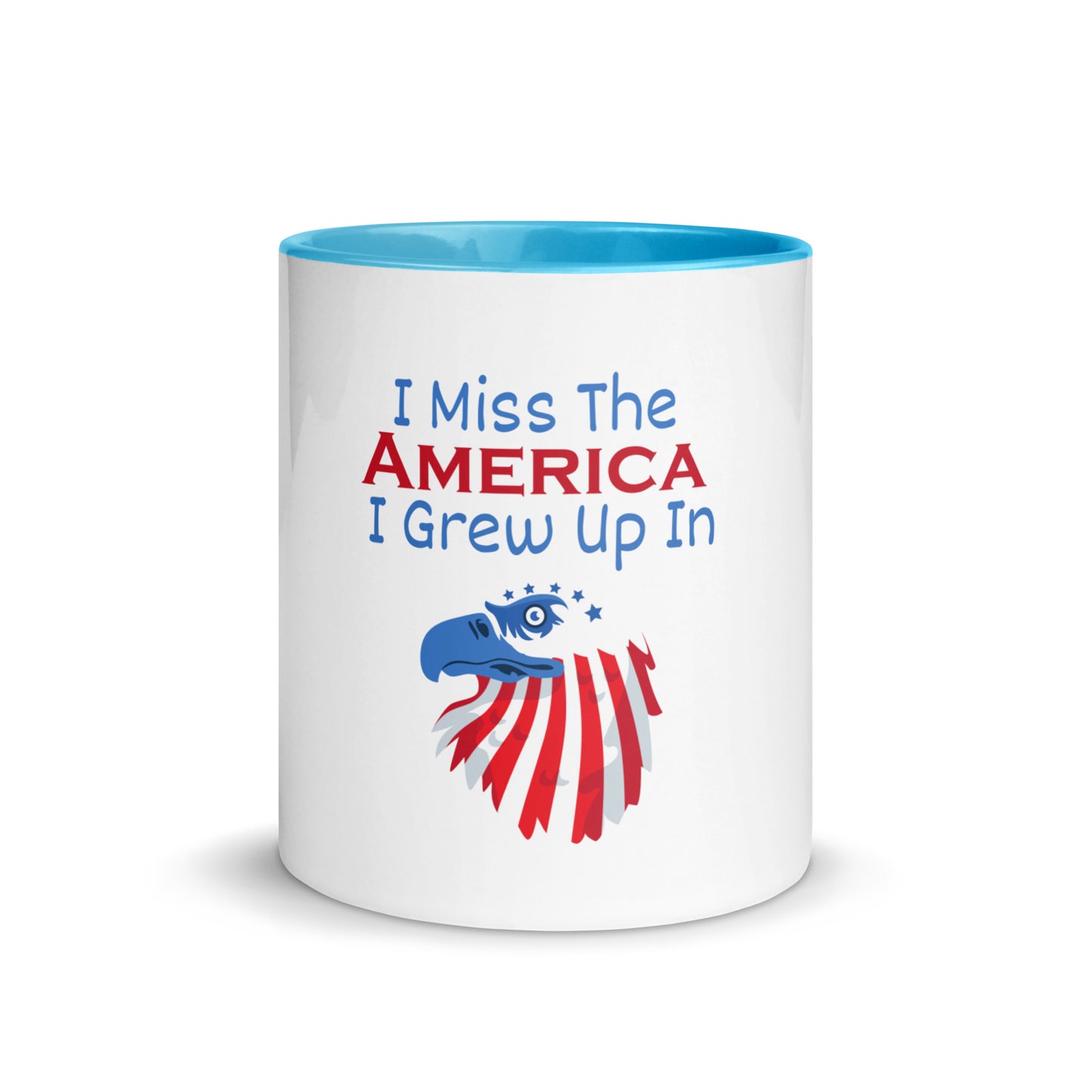 Dishwasher and microwave safe coffee cup with a heartfelt American message