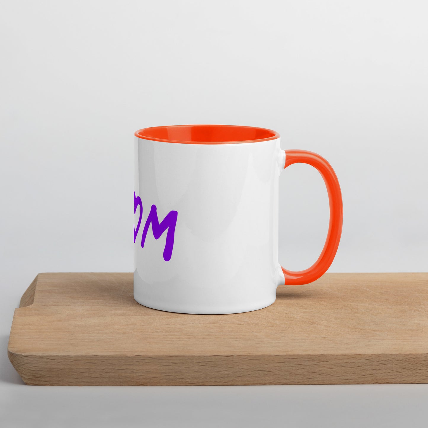 Durable ceramic new mom coffee cup with heart detail
