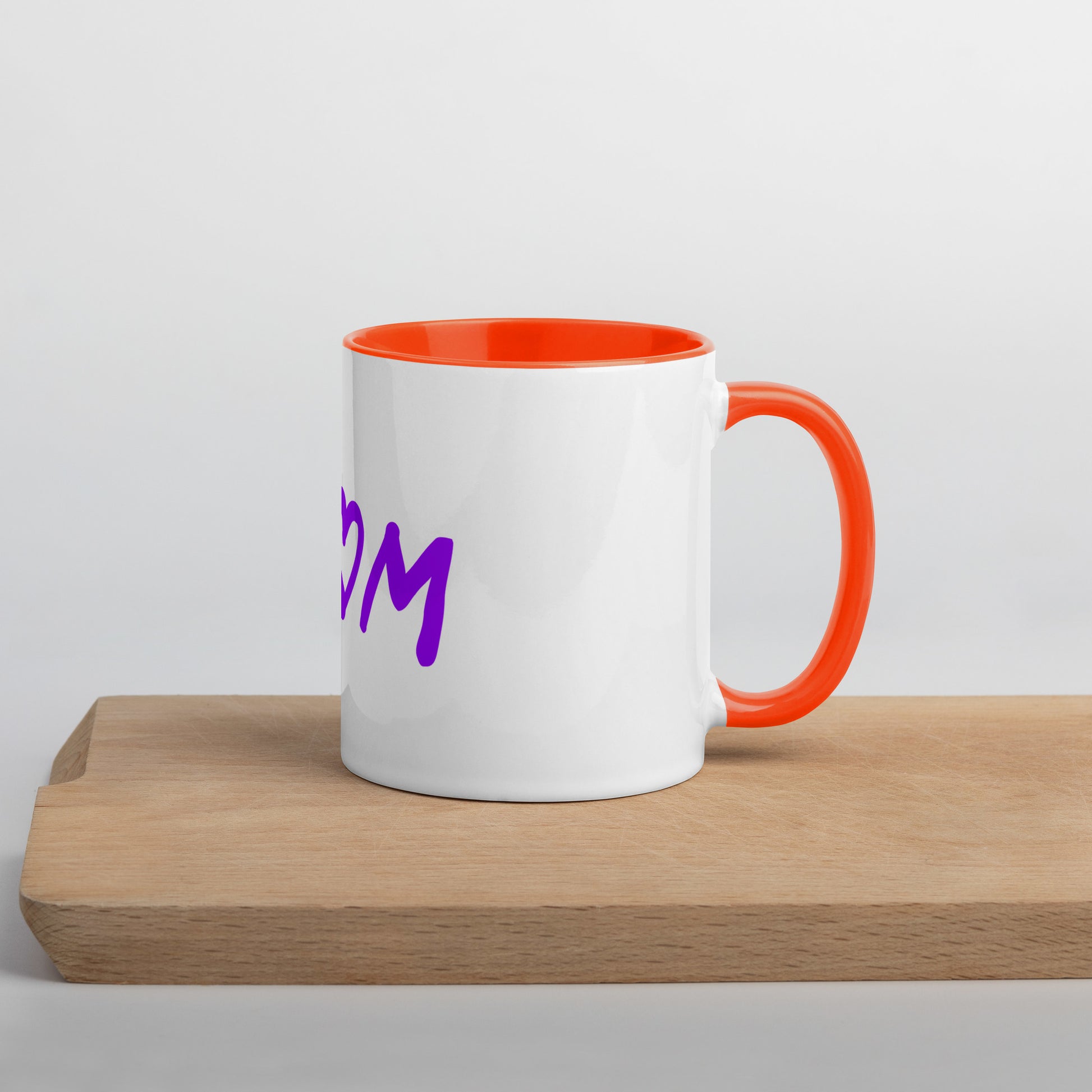 Durable ceramic new mom coffee cup with heart detail
