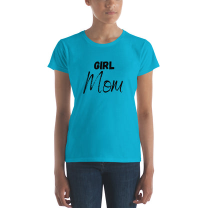 Durable Girl Mom t-shirt with double-needle stitching
