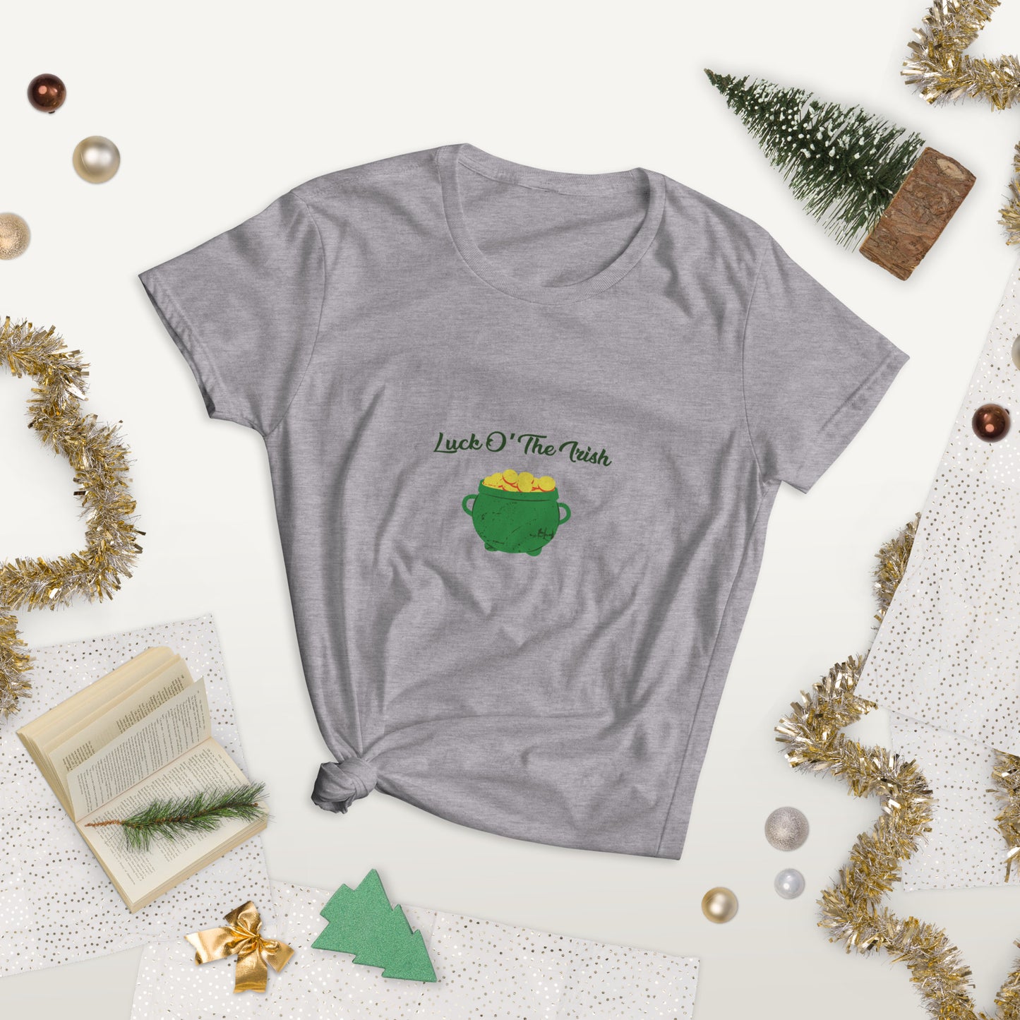 Women luck shirt with Luck O' the Irish graphic
