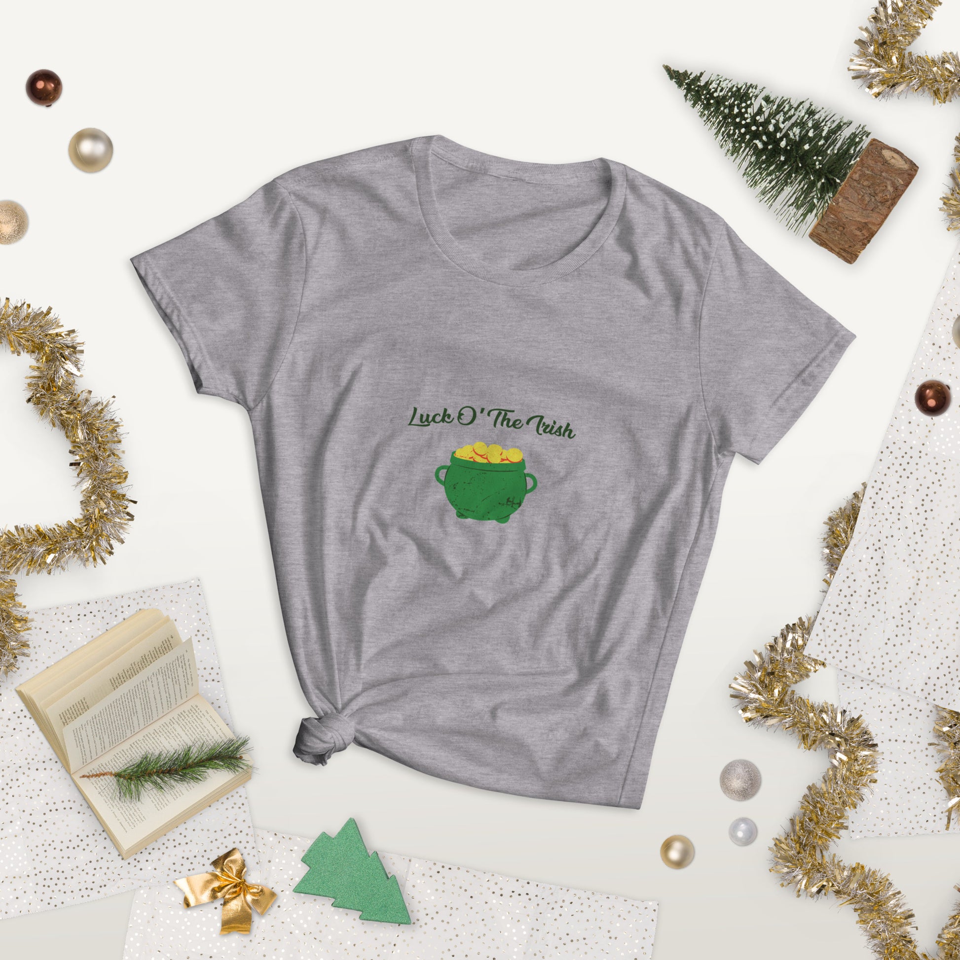 Women luck shirt with Luck O' the Irish graphic
