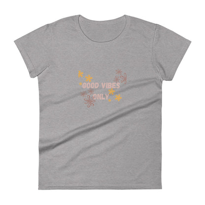 Women's cotton t-shirt with optimistic message