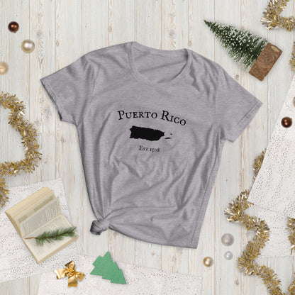 100% combed ringspun cotton Puerto Rico shirt.