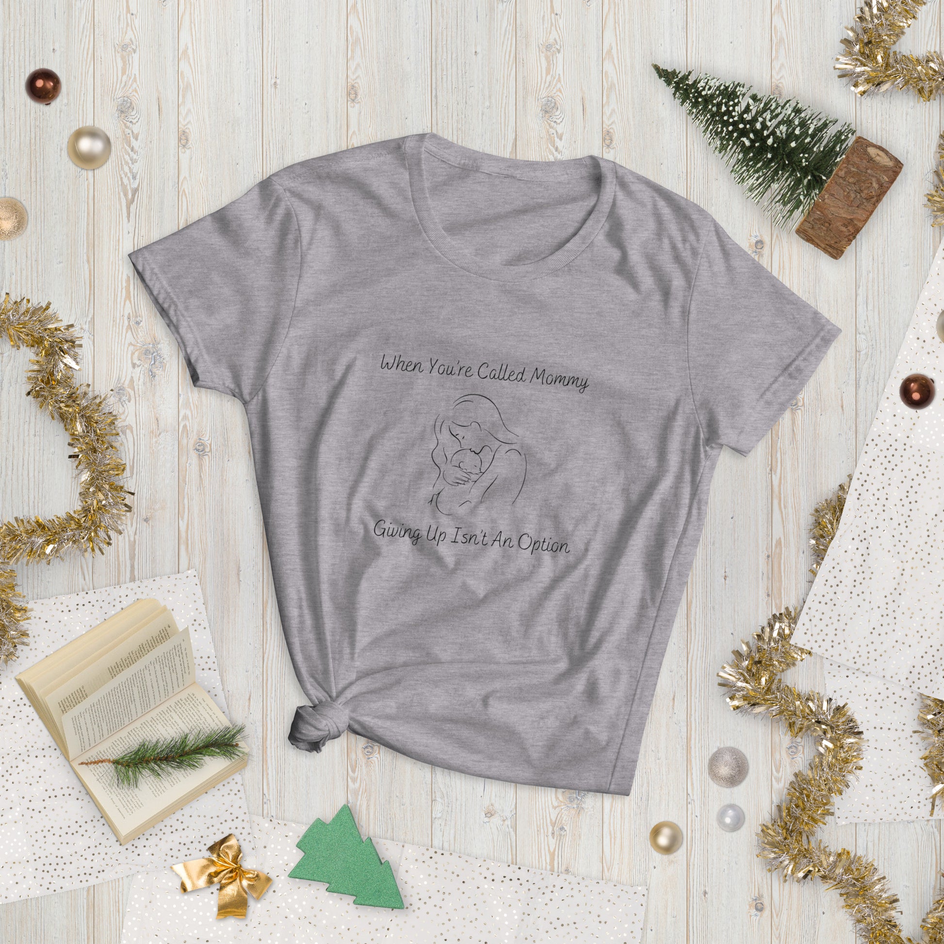 Ain’t no hood like motherhood shirt with motivational text
