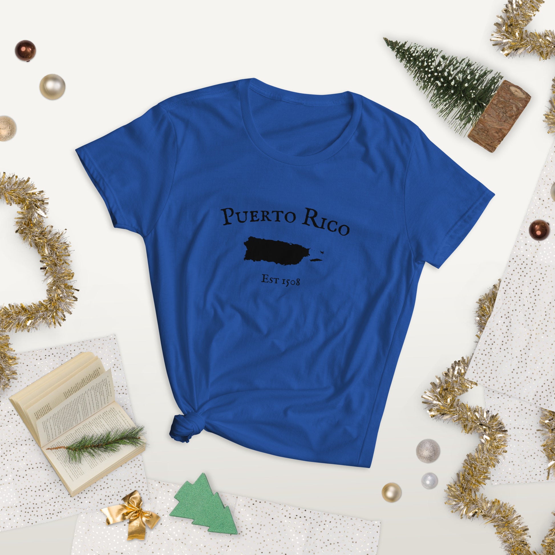 Durable Puerto Rico t-shirt with double seams.