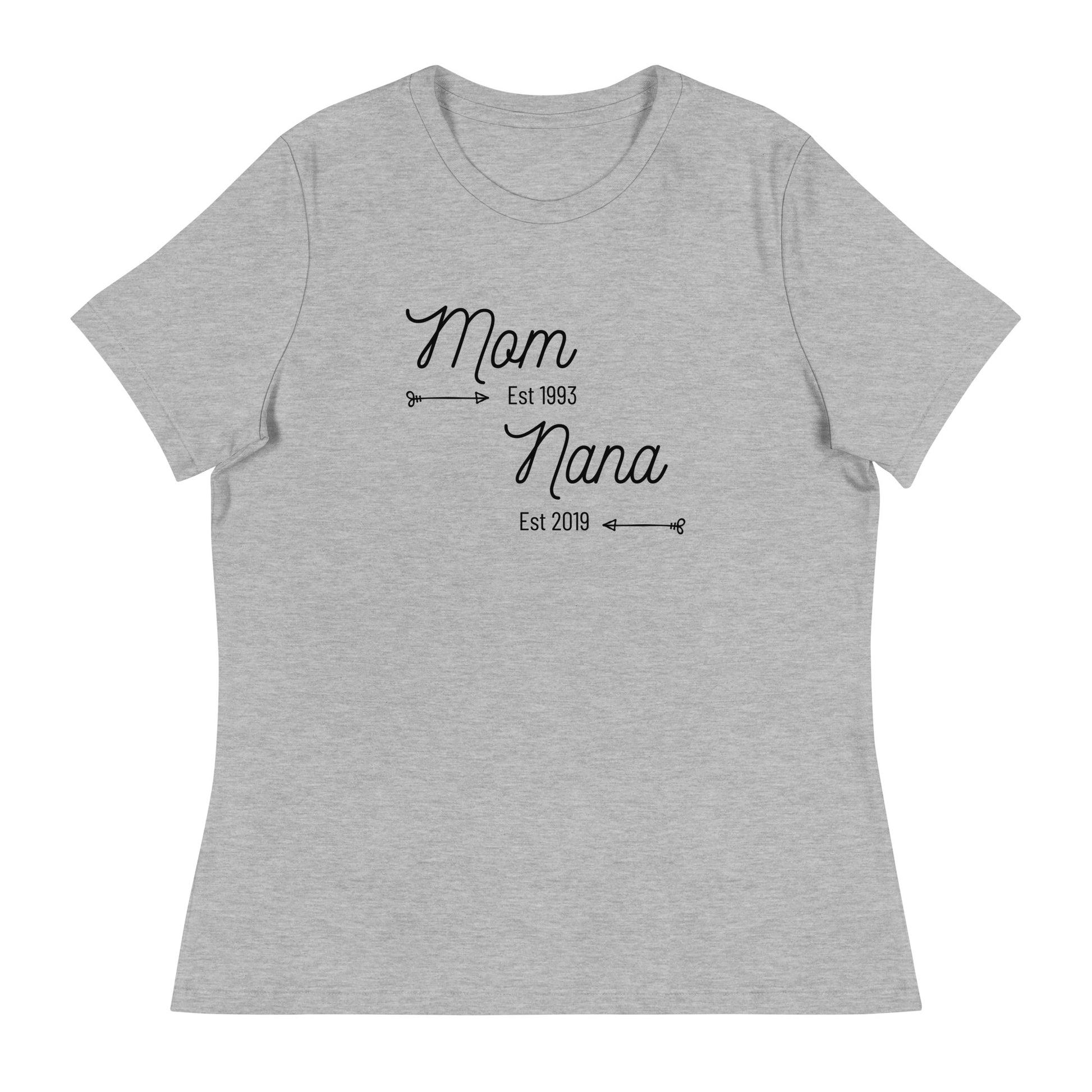 Family keepsake t-shirt for mom and nana
