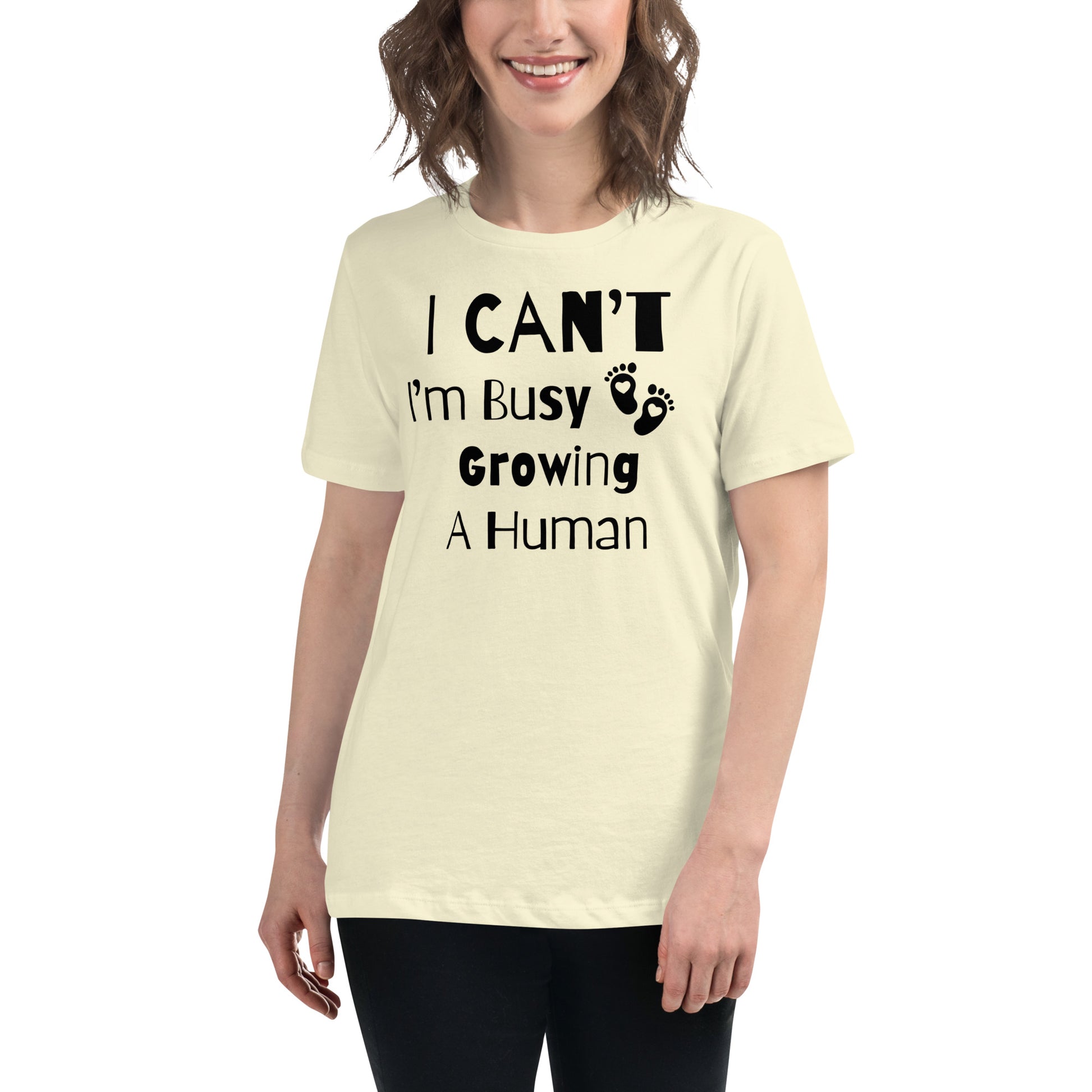 "I Can't, I'm Busy Growing A Human" Women's Shirt - Weave Got Gifts - Unique Gifts You Won’t Find Anywhere Else!