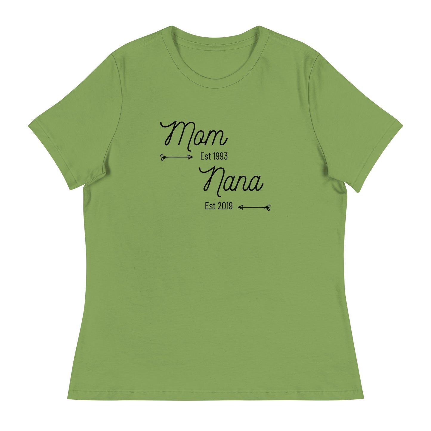 Heartwarming Mom and Nana Est t-shirt
