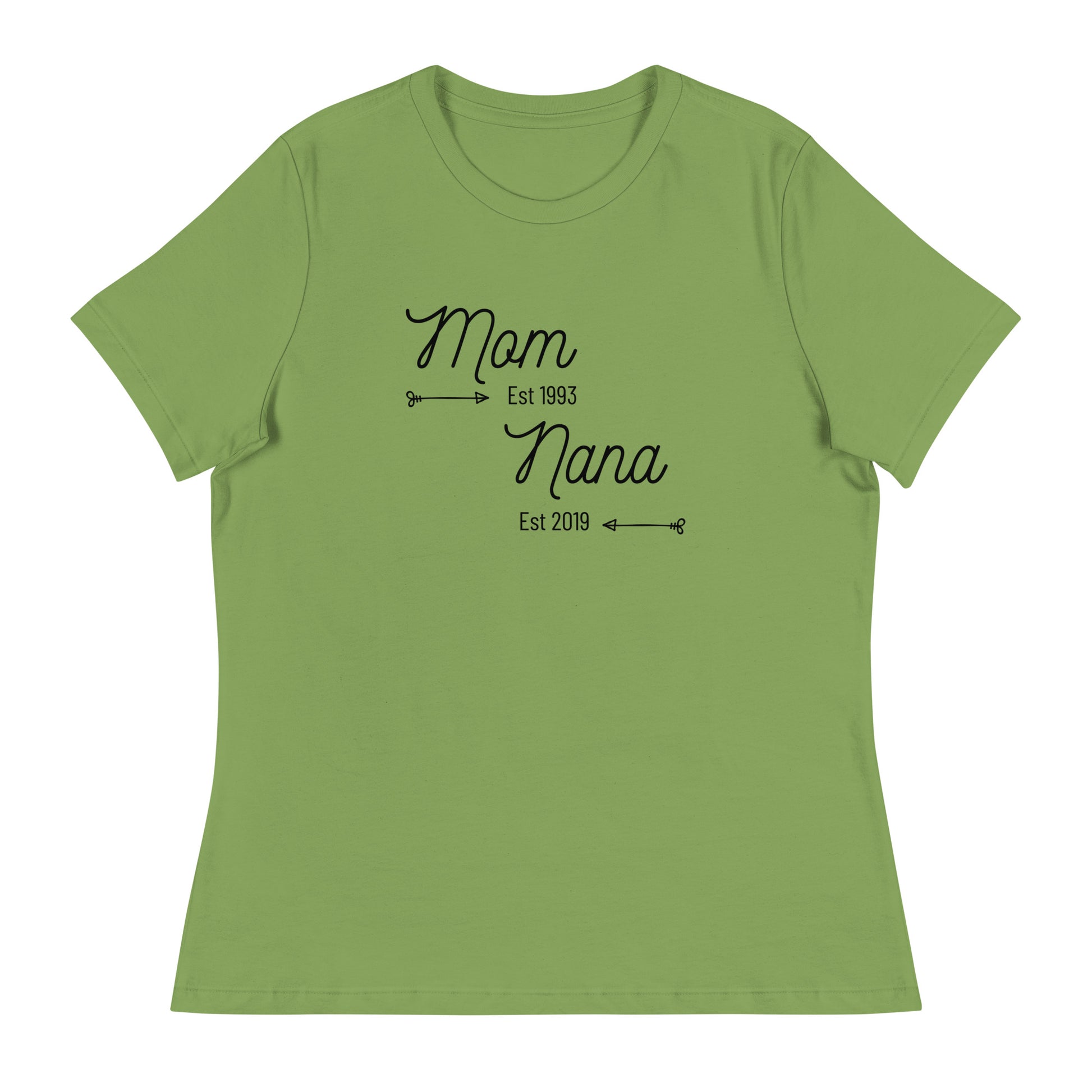 Heartwarming Mom and Nana Est t-shirt
